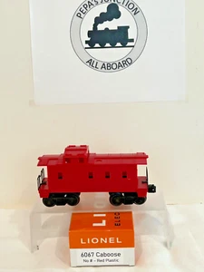 Lionel 6067 #1 unbedruckt (red bdy-die-1 var.a) ext.vis.cab.blt'61-2 lk/n repro.bx - Bild 1 von 4