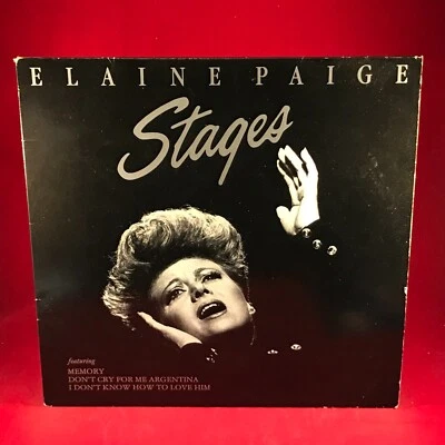 ELAINE PAIGE Stages 1983 UK vinyl LP INNER Don't Cry For Me Argentina  best of * - Bild 1 von 4
