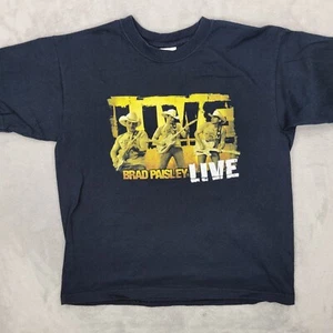 Brad Paisley Shirt Boys Large Vintage Concert Tour Country Music Kid Youth Girls - Picture 1 of 7