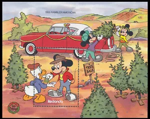 REDONDA - 1989 CHRISTMAS / DISNEY CARTOON ANIMATION - MIN. SHEET MINT NH - Picture 1 of 4