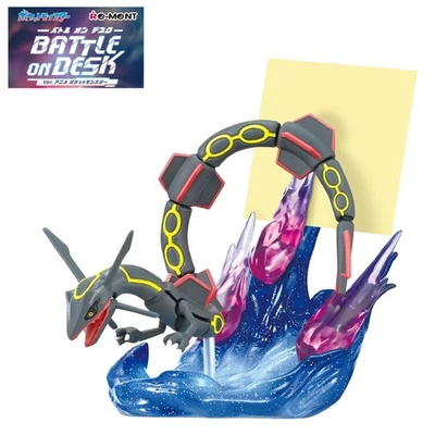RE-MENT Pokemon DesQ Battle on Desk Ver Anime Figure 6 Black Rayquaza Memo Stand - Image 1 of 4