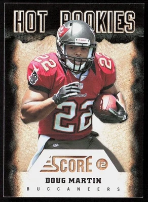 2012 Score Doug Martin Hot Rookies - Image 1 of 2