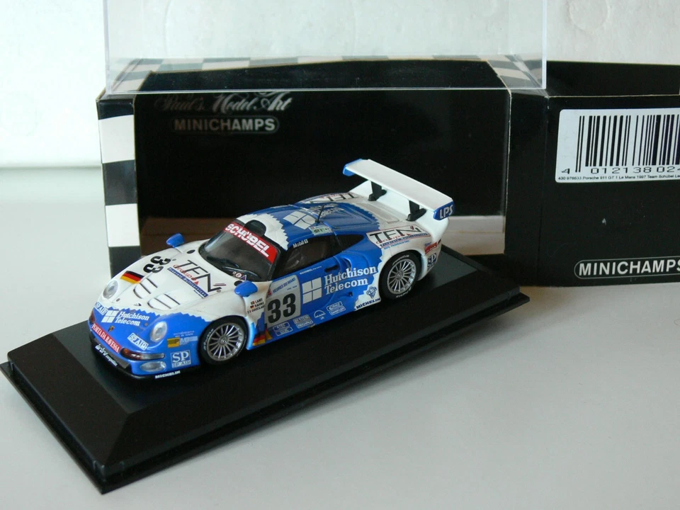 Minichamps 1:43 Porsche 911 GT1 #33 24 horas Le Mans 1997 Team Schubel edición limitada Foto 1 de 4