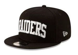 New Era Las Vegas Raiders 9Fifty Basic Arch Script Black Adjustable Snapback - Picture 1 of 12