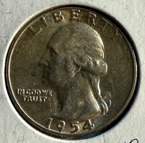 1954-P Washington Quarter - Uncirculated - (19-27) - Picture 1 of 3