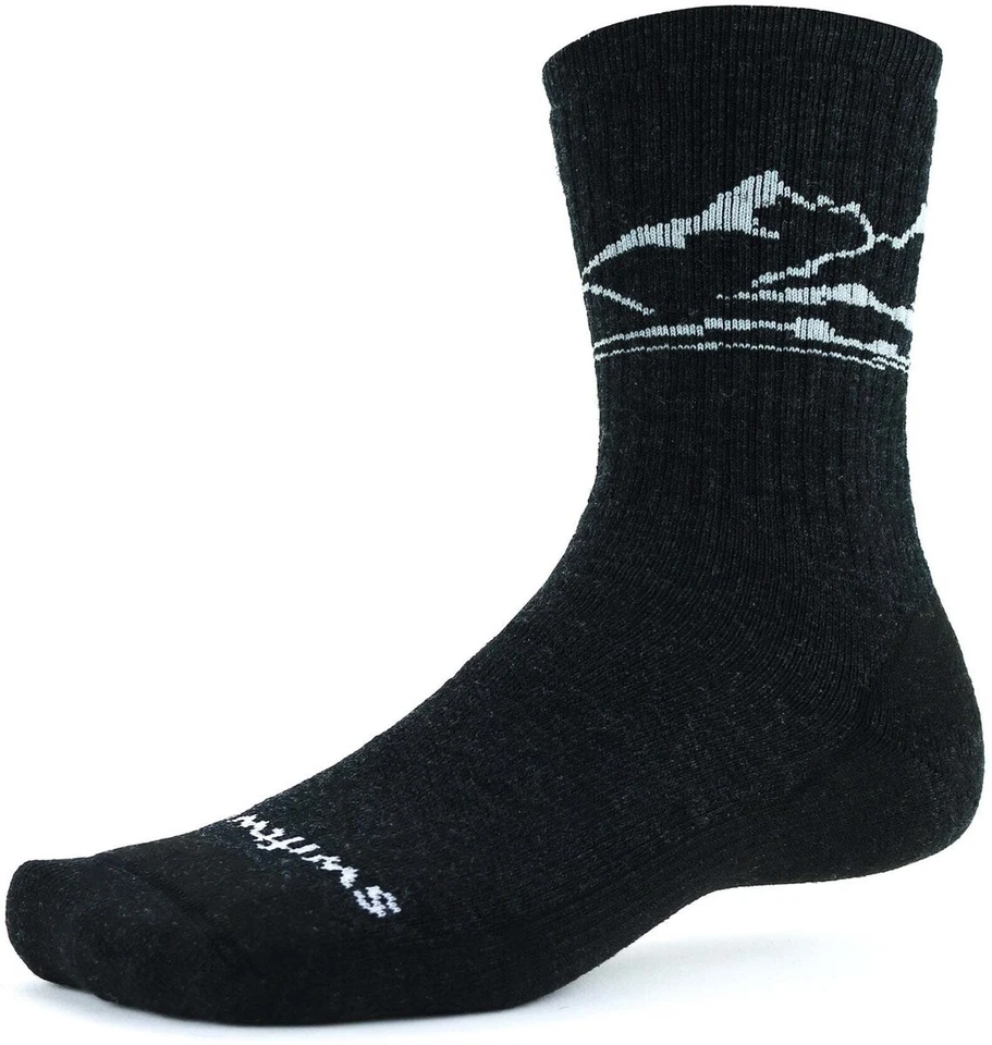 Swiftwick Pursuit Caminata Seis Calcetines Pequeños Unisex Merino Carbón MTN Senderismo Foto 1 de 1
