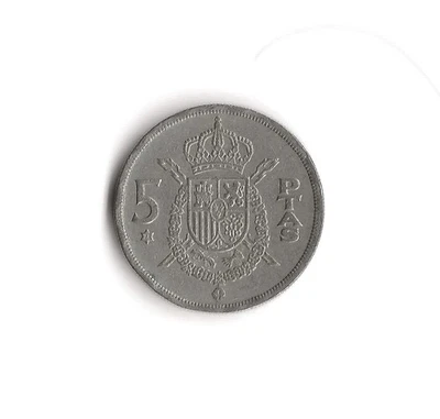 1975 Spain - 5 Pesetas - 396 - Copper Nickel - 5.7g - Image 1 of 2