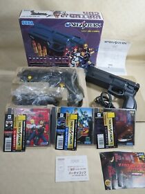 Sega Saturn Virtua gun Japan SS 2 controller HSS-0152 cop 1 2 house of dead box