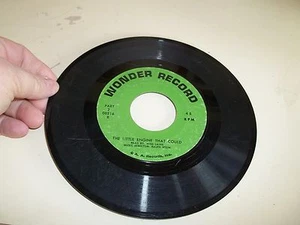 Wonder Record "The Little Engine that Could" 45 Vinyl 7" Record - Picture 1 of 3