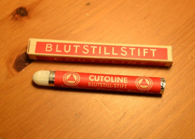 Original Cutoline Blutstill-Stift Braun Melsungen Um 1935 Rasur Rasieren Barbier • 22€