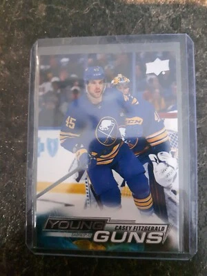 2022-23 Upper Deck Series 2 Young Guns Casey Fitzgerald YG RC Card# 498 - Image 1 of 2