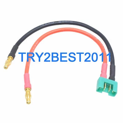 MPX Multiplex Male To 4mm banana Bullet Connector Banana 14AWG wire for LiPo - Image 1 of 4