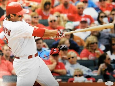 Матовая фотография Лэнса Беркмана из St. Louis Cardinals с автографом 11x14 с сертификатом JSA - Изображение 1 из 2