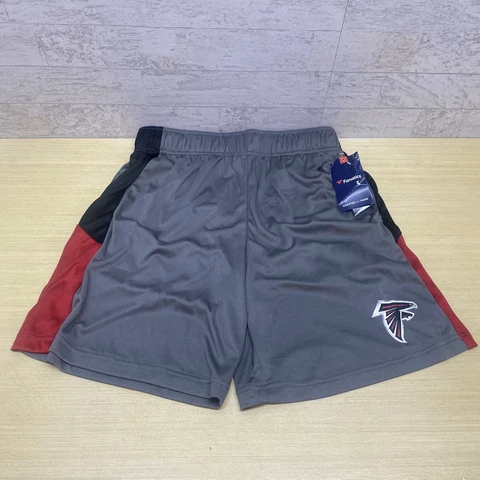 Atlanta Falcons Fanatics Mens Medium Gym Shorts Athletic NFL Gray NEW WITH TAGS Cover