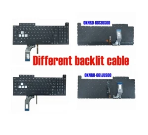US Backlit keyboard for Asus G731G G731GT G731GW G731GV G731GU GL731G G712L - Picture 1 of 5