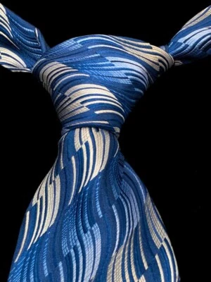 Corbata XMI Nordstrom para hombre azul seda hecha a mano en EE. UU. 59" usada Foto 1 de 4