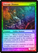 Outrage Shaman FOIL Eventide PLD Red Uncommon MAGIC GATHERING CARD ABUGames
