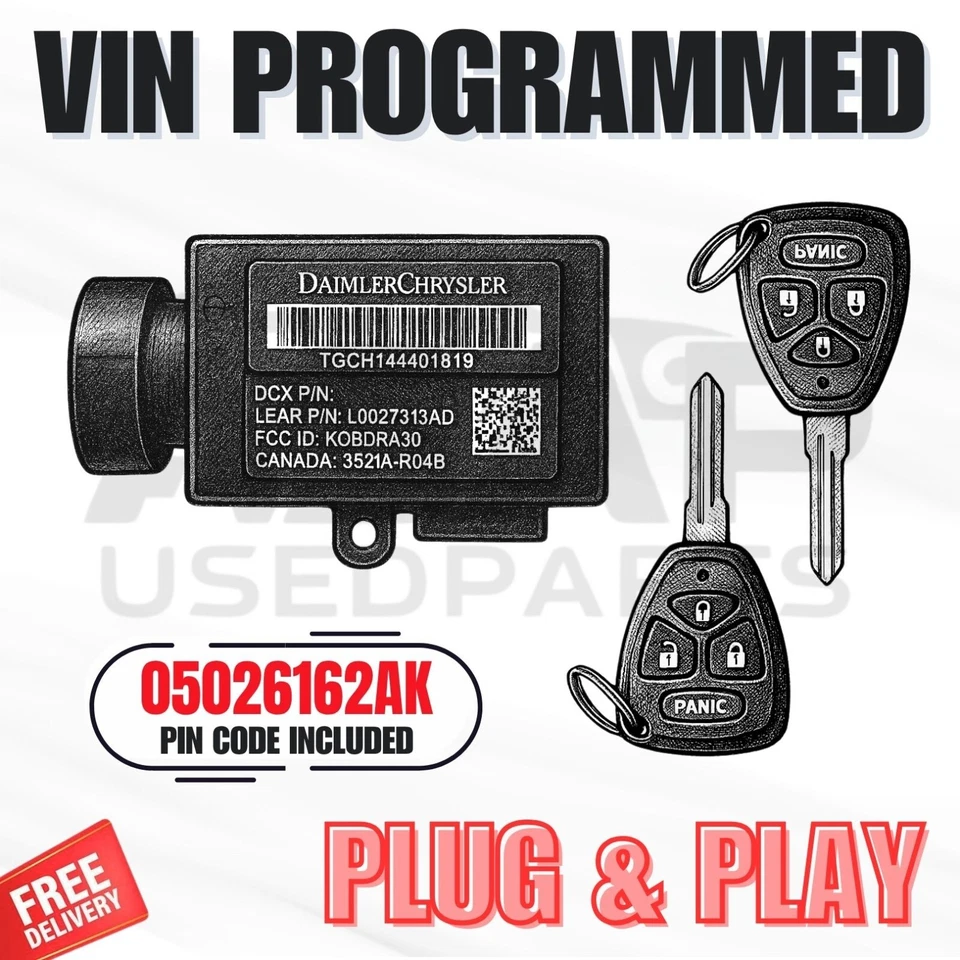 📍 INMOVILIZADOR PLUG & PLAY PROGRAMADO VIN DODGE AVENGER 2009-2010 05026162AK 📍 Foto 1 de 1