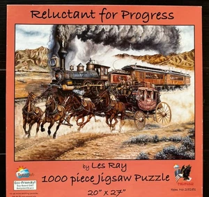 SunsOut Puzzle 1000 Teile RELUCTANT FOR PROGRESS Les Ray fehlt - 1 Stück mit Fix - Bild 1 von 4