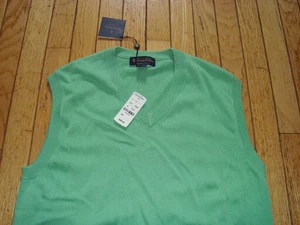 BROOKS BROTHERS MEN'S 100% SUPIMA COTTON SWEATER VEST SIZE MEDIUM BNWT@$49.50 - Bild 1 von 12