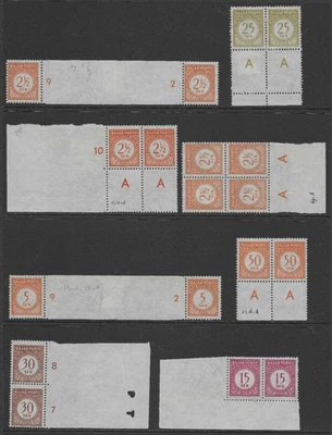 Indonesia Bajar Porto Stamp Group Blocks & Annotated As Scans (2 Scans) — 第 1/2 张图片