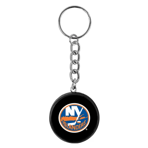New York Islanders Mini Hockey Puck Team Logo Keychain Cover