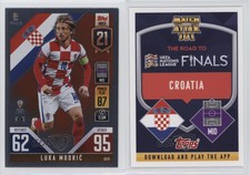 2022 Topps Match Attax 101 The Road To UEFA Nations League Finals Luka Modric