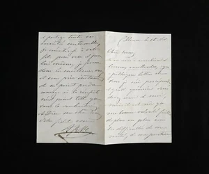 Emperatriz alemana firmada princesa Augusta autografiada carta de realeza reina de Prusia - Imagen 1 de 12