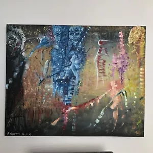 Large Acrylic Painting Impressionism Canvas Signed by Artist G. Bepirszcz - Picture 1 of 8