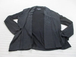 Jones New York Plus Size Sweater Womens 0X Black Sequin Long Sleeve Rayon - Picture 1 of 10
