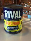Vintage Rival Dog Food Chicago Small Tin Metal Coin Bank (Has Wear)
