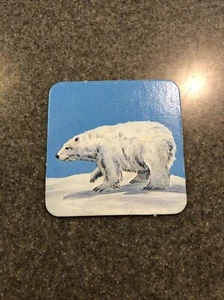 Vintage 1980 Milton Bradley Tierfamilien Erinnerung Ersatzkarte Eisbär Mutter - Bild 1 von 2