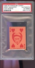 1933 E285 Rittenhouse Candy 4 Hearts Leroy Mahaffey PSA A Graded Baseball Card