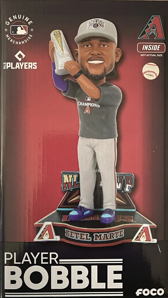 Ketel Marte Arizona Diamondbacks 2023 NLCS MVP Bobblehead #/144 - Image 1 of 1