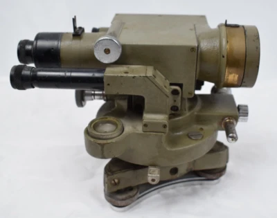 ANCIEN THEODOLITE SLOM PARIS N° 25 NIVEAU LUNETTE DE GEOMETRE G=20X - Photo 1/4