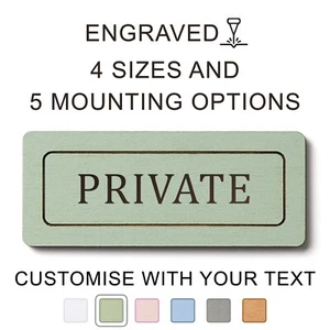 Private Sign Customisable | Hanging Private Property Sign | Wooden Private Sign - Picture 1 of 15