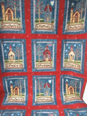 Daisy Kingdom VTG RARE  "Apple Tree Patch"  BLOCK Cotton Fabric      35X 44" NEW - Image 1 of 4