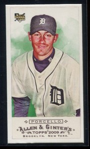 2009 Topps Allen & Ginter Mini Bazooka 316 Rick Porcello Rookie 6/25