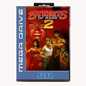 Streets of rage 2 16 bit For Genesis MD Game Card With Box Sega Mega Drive 
