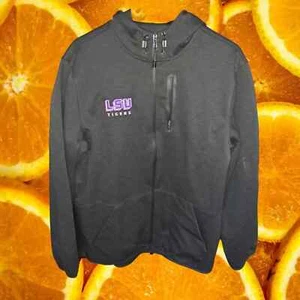 Russell Fusion Knit Louisiana State University LSU Tigers Black Jacket Size M - Picture 1 of 7