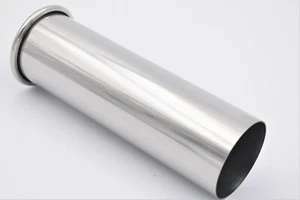 Tubo di coda srotolato 101 mm acciaio inox punte rovesciate 4" - Foto 1 di 1