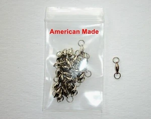 25 Ball Bearing Swivels ** AMERICAN MADE ** Size #2 with two split rings - Picture 1 of 2