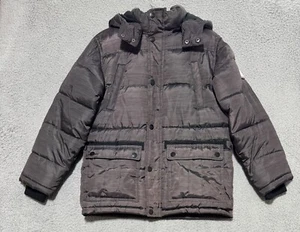 DKNY Youth Quilted Puffer Jacket Fleece Lining Snap Full Zip Size Large (14-16) - Picture 1 of 7