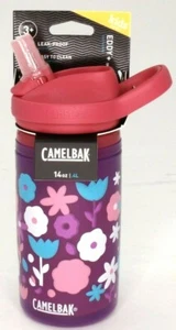 Eddy+ Kid's BPA Free Water Bottle by Camelbak 14oz Flower Power - Picture 1 of 12