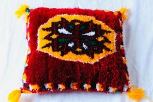 Moroccan Berber pillow cover 15'' X 15'' Double face - Picture 1 of 5