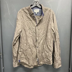 Men’s Gray Heritage Report Collection Long Sleeve Button Up Shirt Size L - Picture 1 of 6