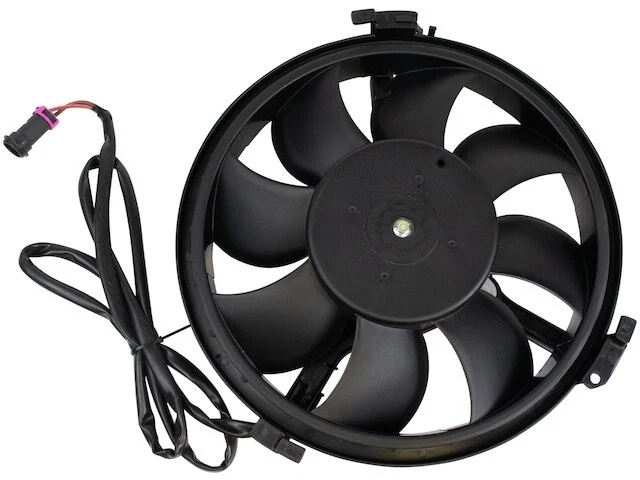 Right Auxiliary Fan Assembly For 1996-2002 Audi A4 1997 1998 1999 2000 MW326KZ - Imagem 1 de 1