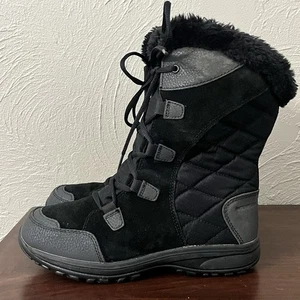 Columbia Women's Black Ice Maiden II Waterproof Winter Snow Boots size 7 W - Picture 1 of 6