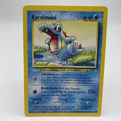 Pokémon Karnimani 81/111 DE Common Neo Genesis 2001 - Bild 1 von 2