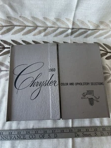 Libro de opciones de tapicería combinaciones de colores Chrysler 1960 original raro - Imagen 1 de 16
